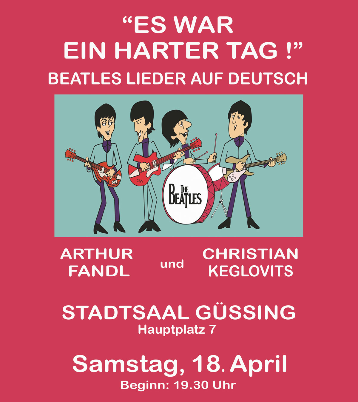Kärtchen Beatles deutsch neu
