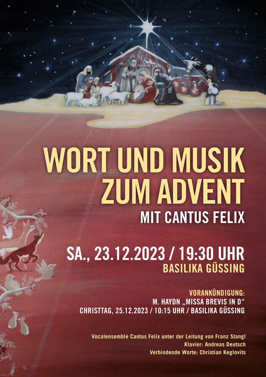 23 11 Plakat CANTUS FELIX Advent A3 AS01